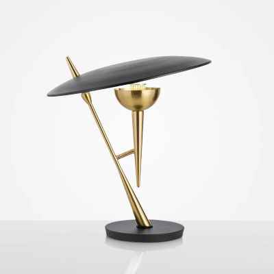Metal Table Lamp-Gold&Black