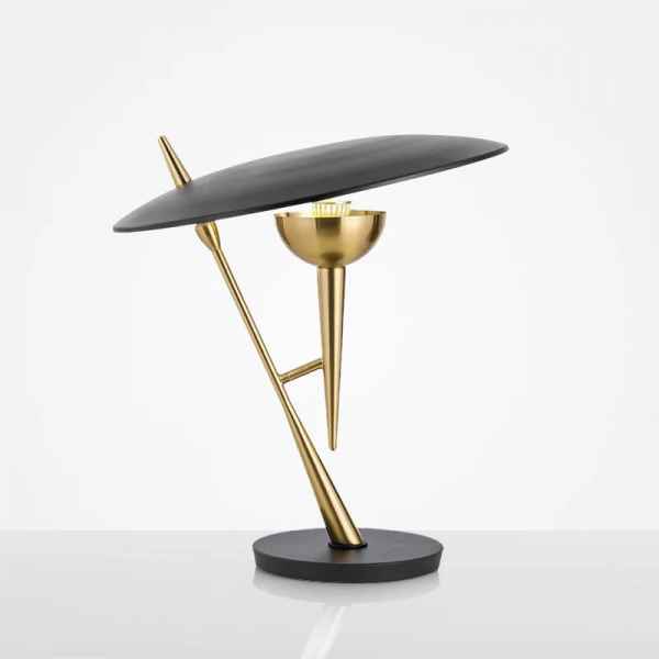 Metal Table Lamp-Gold&Black