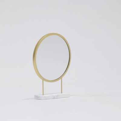 TABLE MIRROR H27-GOLD