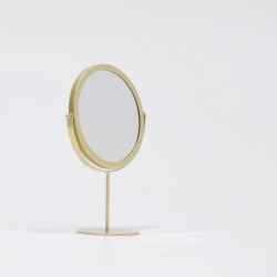 TABLE MIRROR H21-GOLD