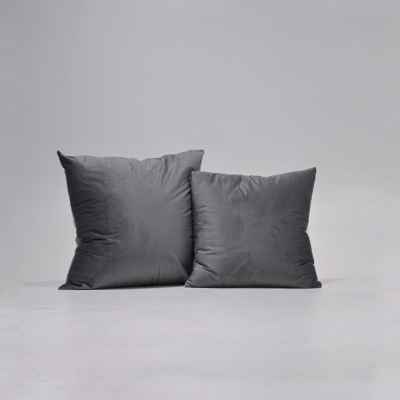 VELVET CUSHION - DARK GREY