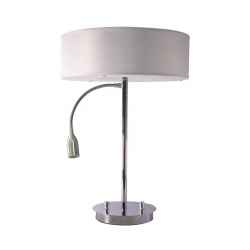 METAL TABLE LAMP-CHROME