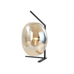 GLASS&METAL TABLE LAMP