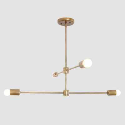 4Lights Pendant Lamp -Brushed Brass
