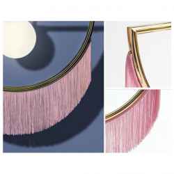 Semi Circle Pendant Lamp -Gold&Pink