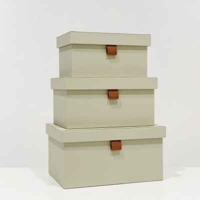 Leather Box Set of 3