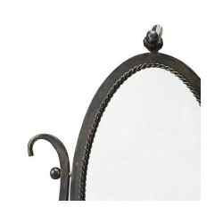 Metal Standing Mirror w/ Bird On Top