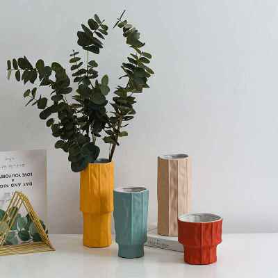 Ceramic Vase - Green/Red