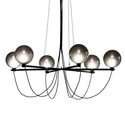 Glass Ball Chandelier