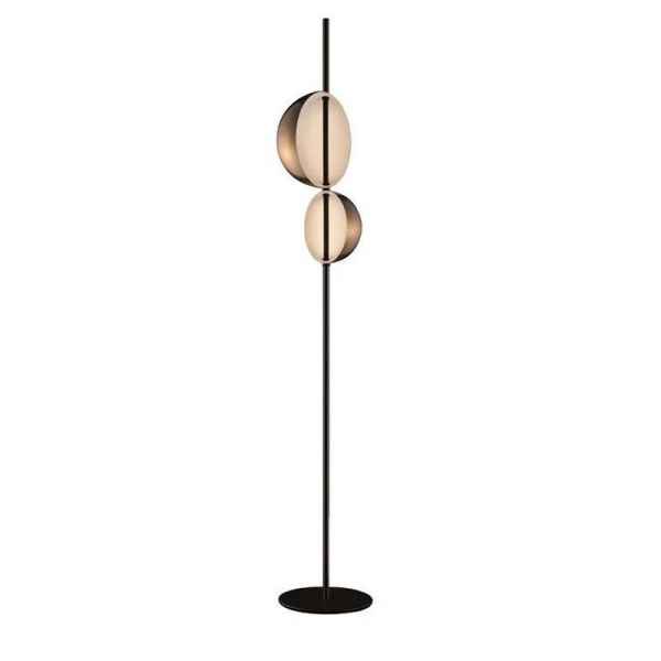 Glass & Metal Floor Lamp