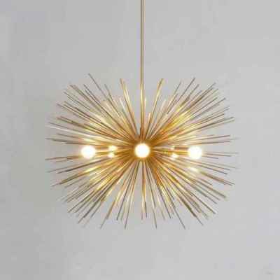 Pure Brass Urchin Pendant Lamp