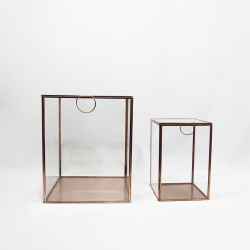 Storage glass box Copper