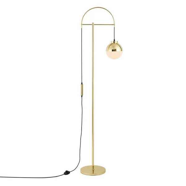 Metal Floor Lamp-Shiny Gold