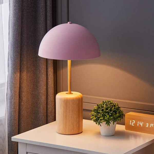 Wooden Base Table Lamp