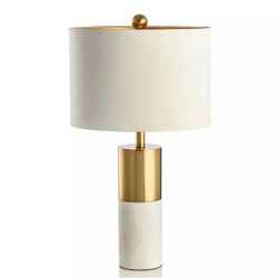 Marble & Metal Table Lamp