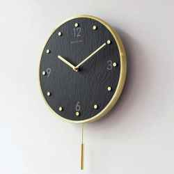 Slate & Metal Wall Clock