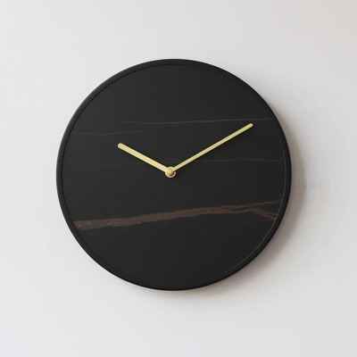 SLATE & METAL WALL CLOCK