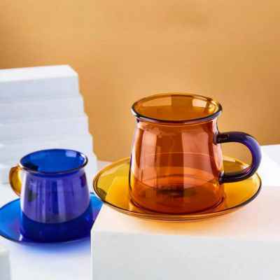 Glass Coffee Cup Set