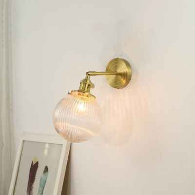 Globe Glass  Wall Lamp