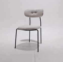 Linen&Steel Dining Chair