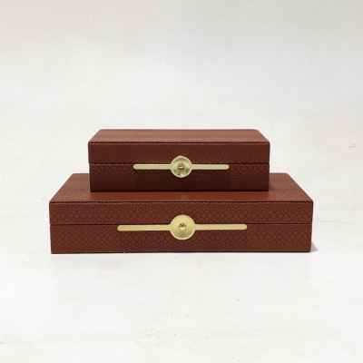 Leather Box Set Of 2