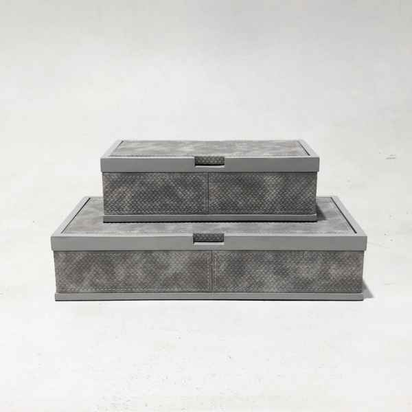 Leather Box Set Of 2