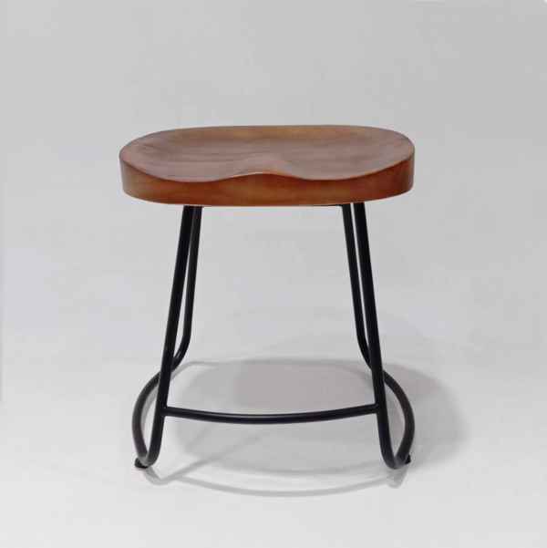 Wood & Iron Stool