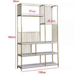 Iron&MDF Shelves H180-Gold