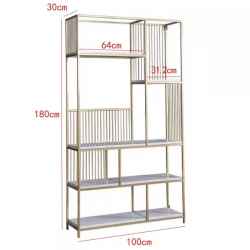 Iron&MDF Shelves H180-Gold