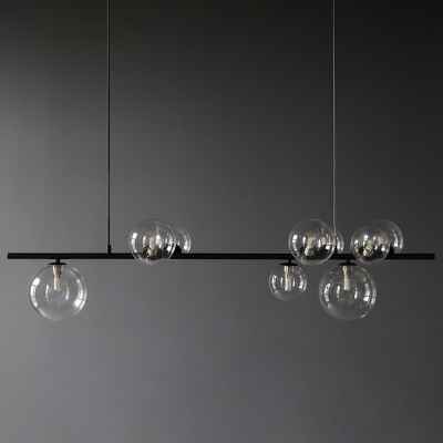 9 Heads Glass Ball Chandelier