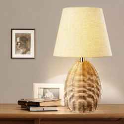 Wicker Table Lamp