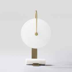 Iron & Marble Table Lamp