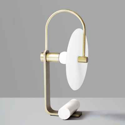 Iron & Marble Table Lamp