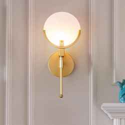 Copper & Marble Wall Lamp