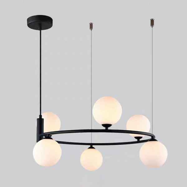 8Heads Iron&Glass Chandelier