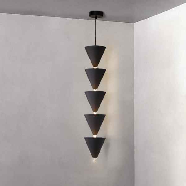 5Heads Iron&Acrylic Pendant Lamp