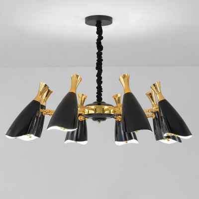 8 Heads Iron Chandelier