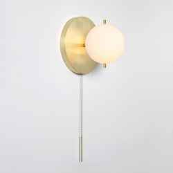 Metal & Glass Wall Lamp