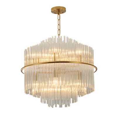 Ancient Gold Crystal Chandelier