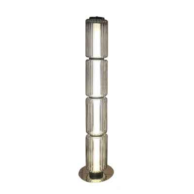 Glass & Iron Floor Lamp