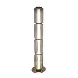 Glass & Iron Floor Lamp