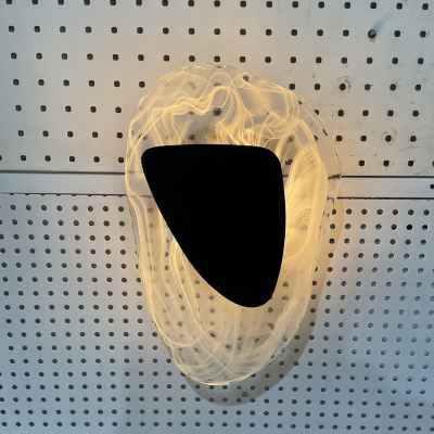 Glass & Iron Wall Lamp