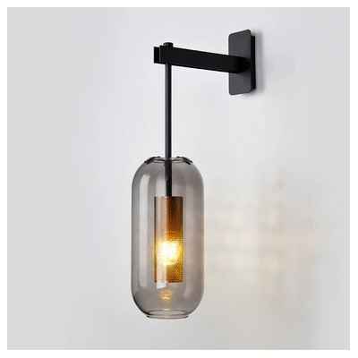 Iron & Glass Wall Lamp