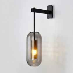 Iron & Glass Wall Lamp