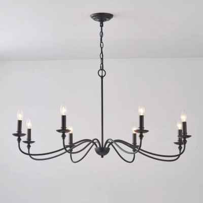 8Heads Iron Chandelier