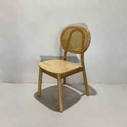 Rattan&Solid Wood Dining Chair