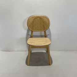 Rattan&Solid Wood Dining Chair