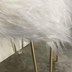 Faux Fur Stool