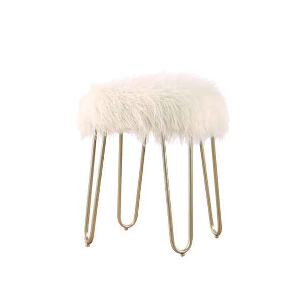 Faux Fur Stool