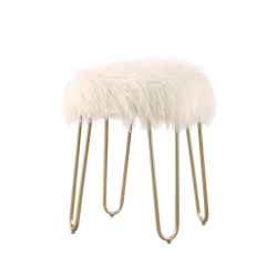 Faux Fur Stool